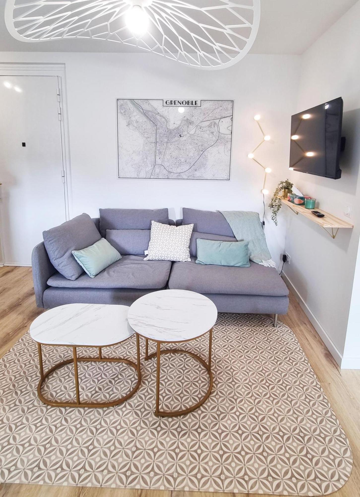 Appartement Hagaki Vue Panoramique Proche Gare Netflix Grenoble Bagian luar foto